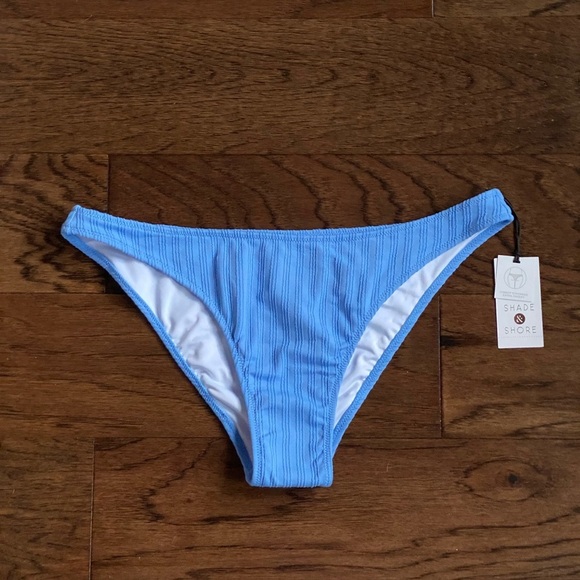 NWT Blue Ribbed Bikini Bottom - Picture 3 of 6